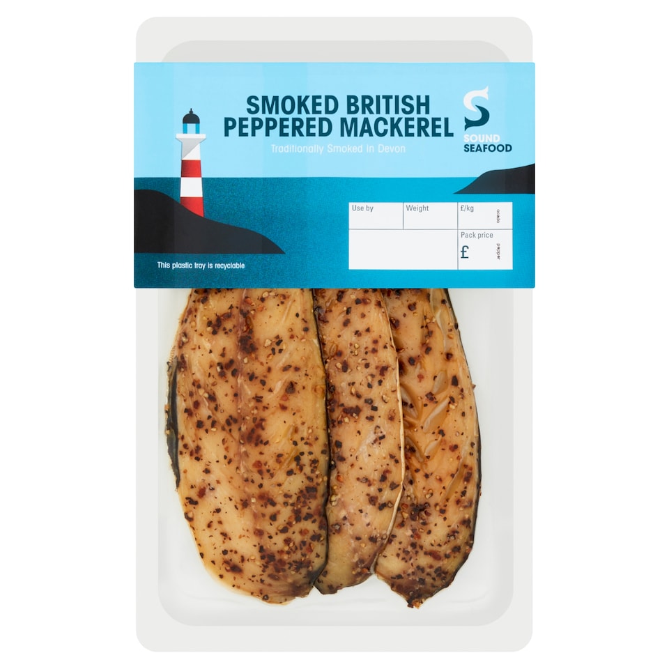Sound Seafood Smoked British Peppered Mackerel