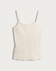 image 4 of F&F Satin Strappy Cami Top in Ivory