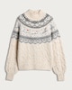 image 4 of F&F Knitted Reindeer Fair Isle Pattern Jumper in Neutral