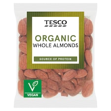 Tesco Organic Whole Almonds 100G