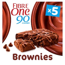 Fibre One 90 Calorie Chocolate Fudge Brownies 5 x 24g