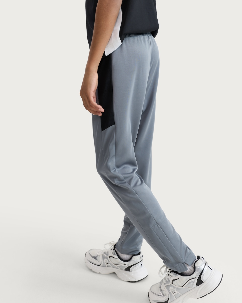 image 1 of F&F Active Boys ULTRAMOVE Side Panel Zip Hem Trousers in Grey