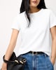 image 2 of F&F Pure Cotton Short Sleeved T-Shirt in White