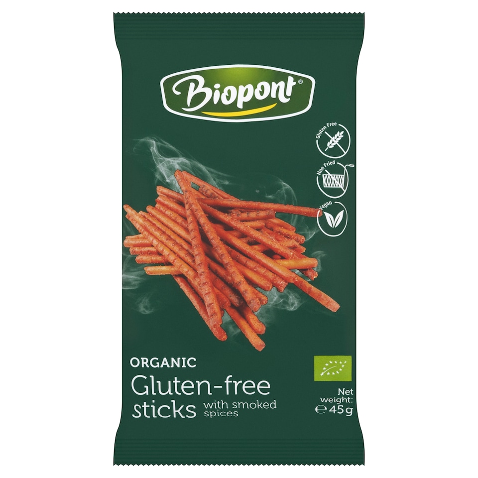Biopont bio gluténmentes sóspálcika füstölt fűszerrel 45 g