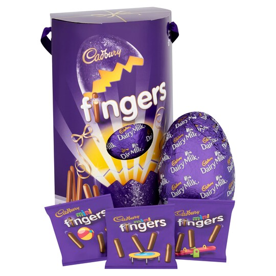 Cadbury Dairy Milk Chocolate Egg With Mini Fingers 237G Tesco Groceries