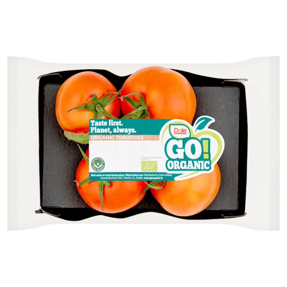 Dole Go Organic Tomatoes On The Vine 500g