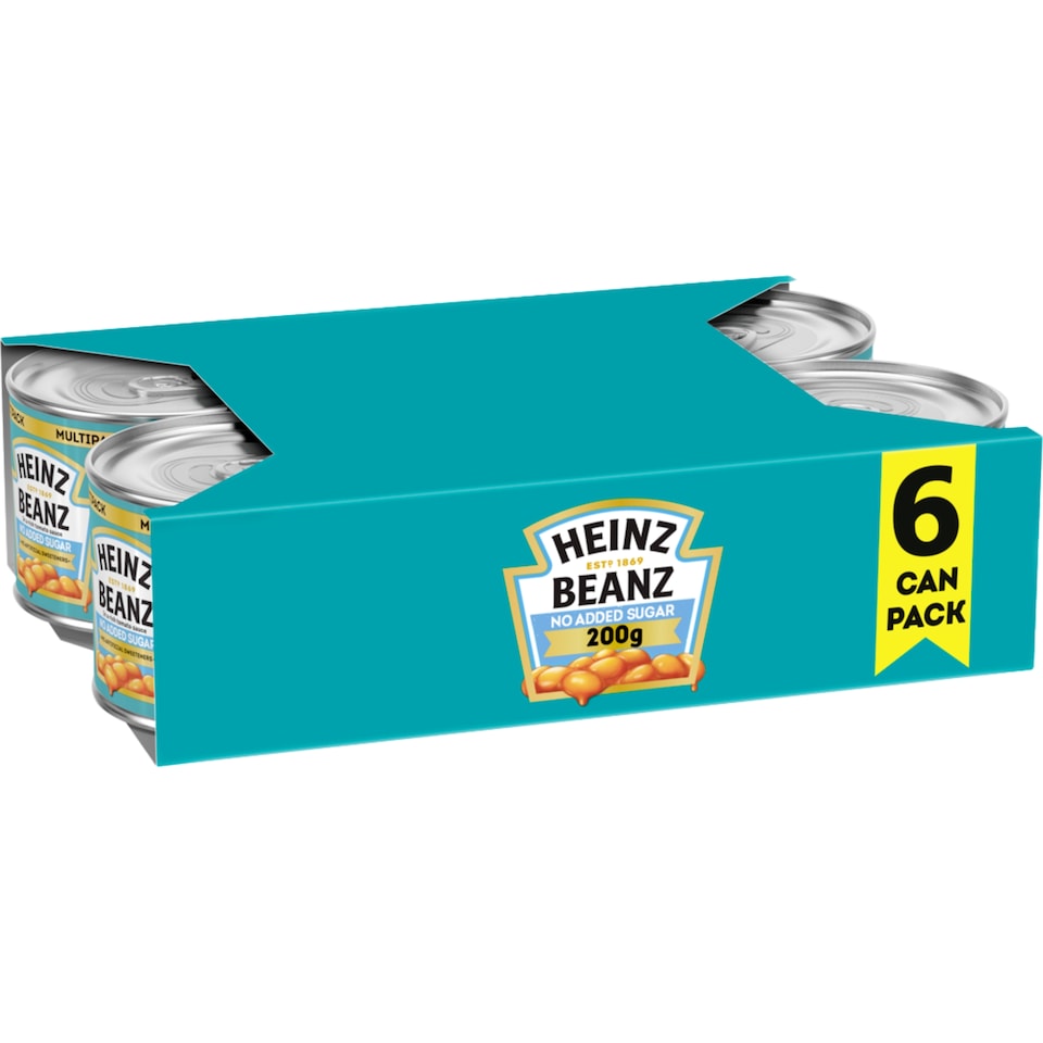 image 1 of Heinz Baked Beans No Added Sugar in Tomato Sauce 6x200G