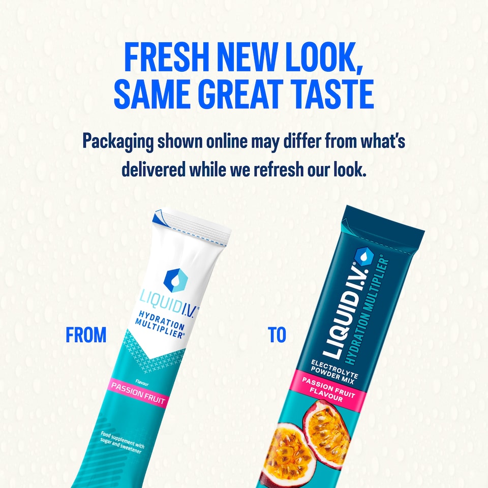 image 1 of Liquid I.V. Hydration Multiplier Electrolyte Powder Mix Passion Fruit 6x16g