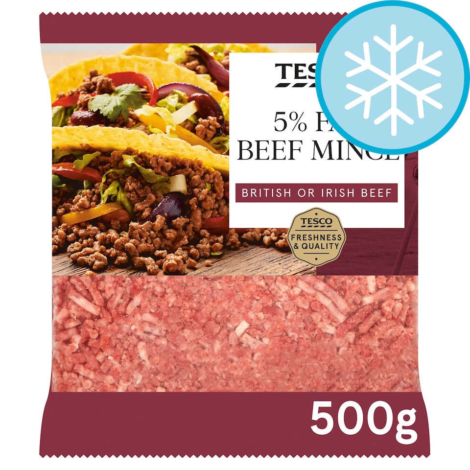 Tesco 5% Fat Beef Mince 500g