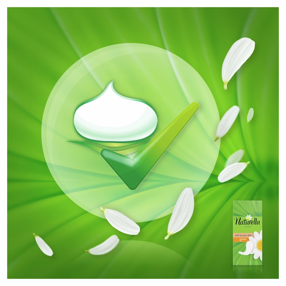 image 1 of Naturella Panty Liners Normal Camomile 52 Liners