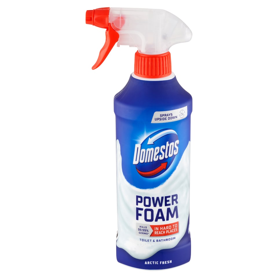 image 1 of Domestos Power Foam Arctic Fresh Toilet & Bathroom Cleaning Foam 435 ml