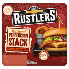 Rustlers The Packed Peppercorn Stack Burger 174g