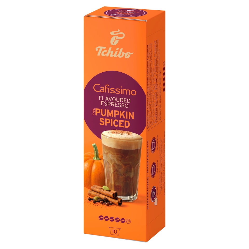 Tchibo Cafissimo Espresso Flavored Edition Pumpkin Spice kávékapszula 10 db 70 g  1. kép