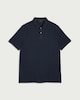 image 4 of F&F Cotton Rich Textured Polo Shirt in Navy
