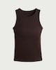 image 4 of F&F Cotton Rich Contour Ribbed Secret Support Vest in Brown