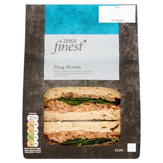 Tesco Finest Hog Roast Sandwich Tesco Groceries