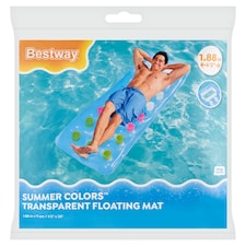 Bestway Summer Colors Transparent Floating Mat 1.88 m x 71 cm