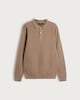 image 4 of F&F Pure Cotton Knitted Polo Jumper in Brown