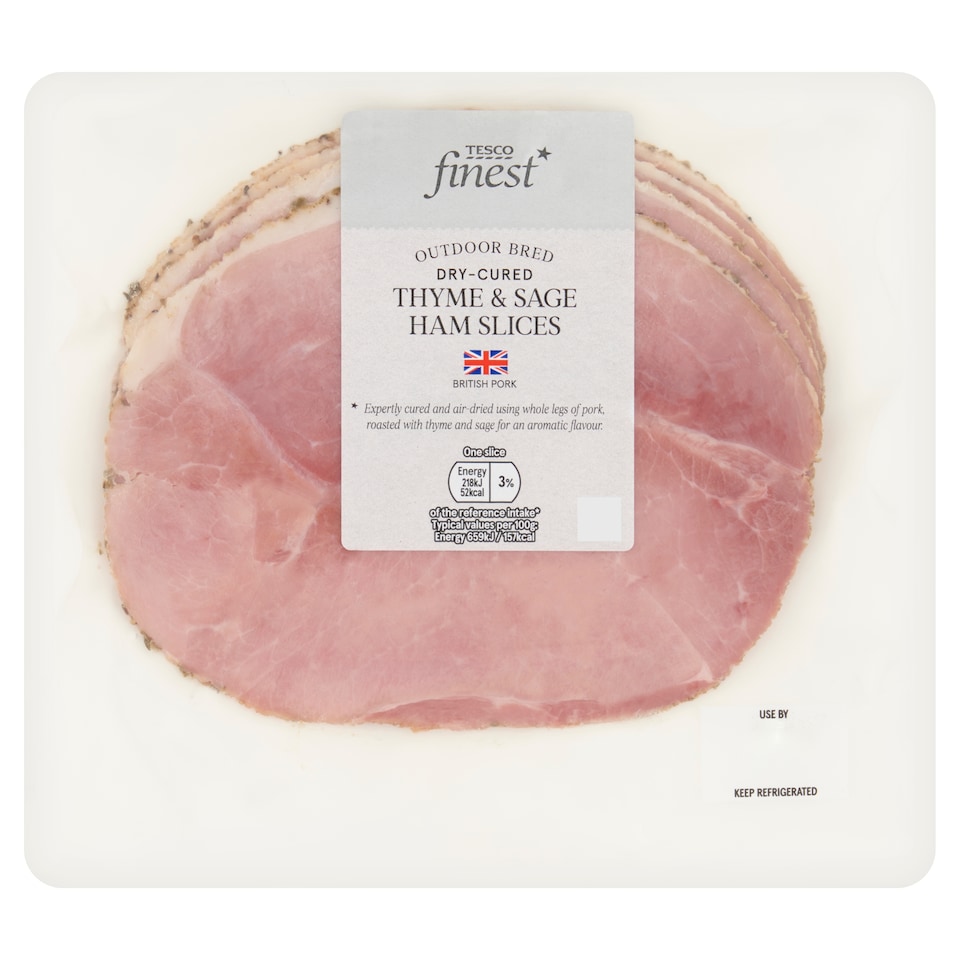 Tesco Finest Deli Herb Crusted Ham Slices 130g 