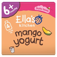 Ella's Kitchen Organic greek style mango yogurt 4x90g