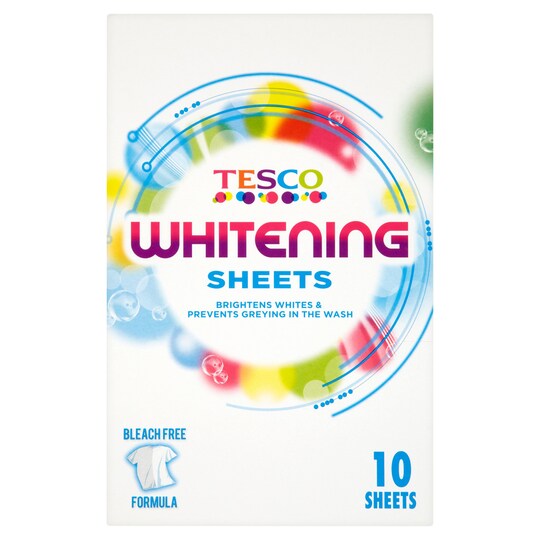 Tesco Whitener Sheets 10 Sheets Tesco Groceries
