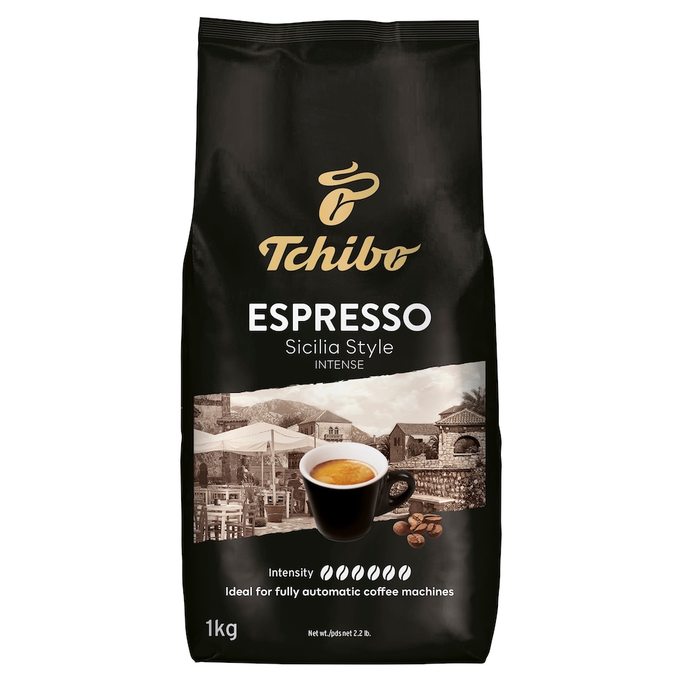 Tchibo Espresso Sicilia szemes, pörkölt kávé 1 kg  1. kép