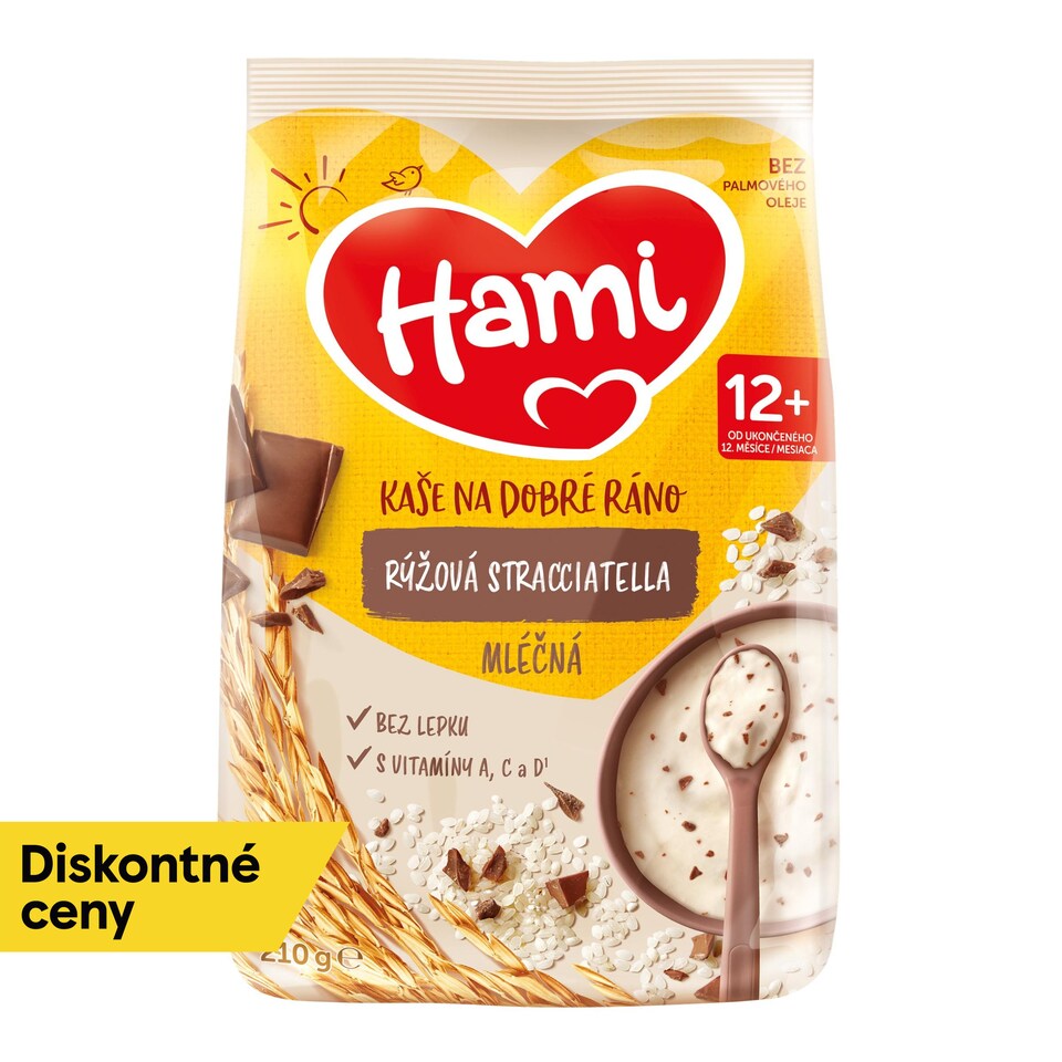 obrázok 1 z HAMI Mliečna kaša ryžová stracciatella 210g