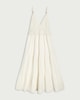 image 4 of F&F Pure Cotton Tiered Beach Dress in Cream