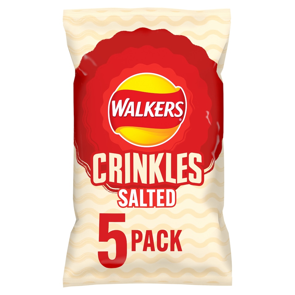 image 1 of Walkers Crinkles Simply Slted Crisps 5 X 23G