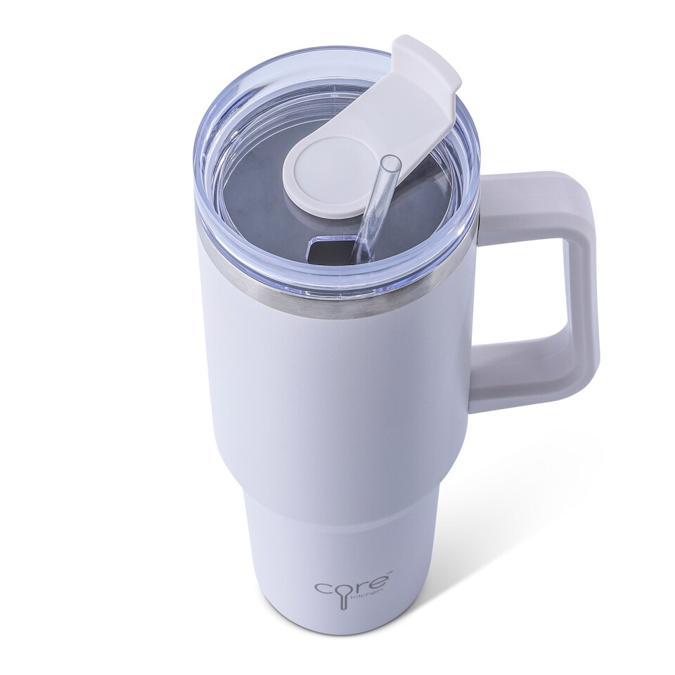 image 1 of Core Kitchen Taupe Atlas Tumbler Water Bottle 1.2L
