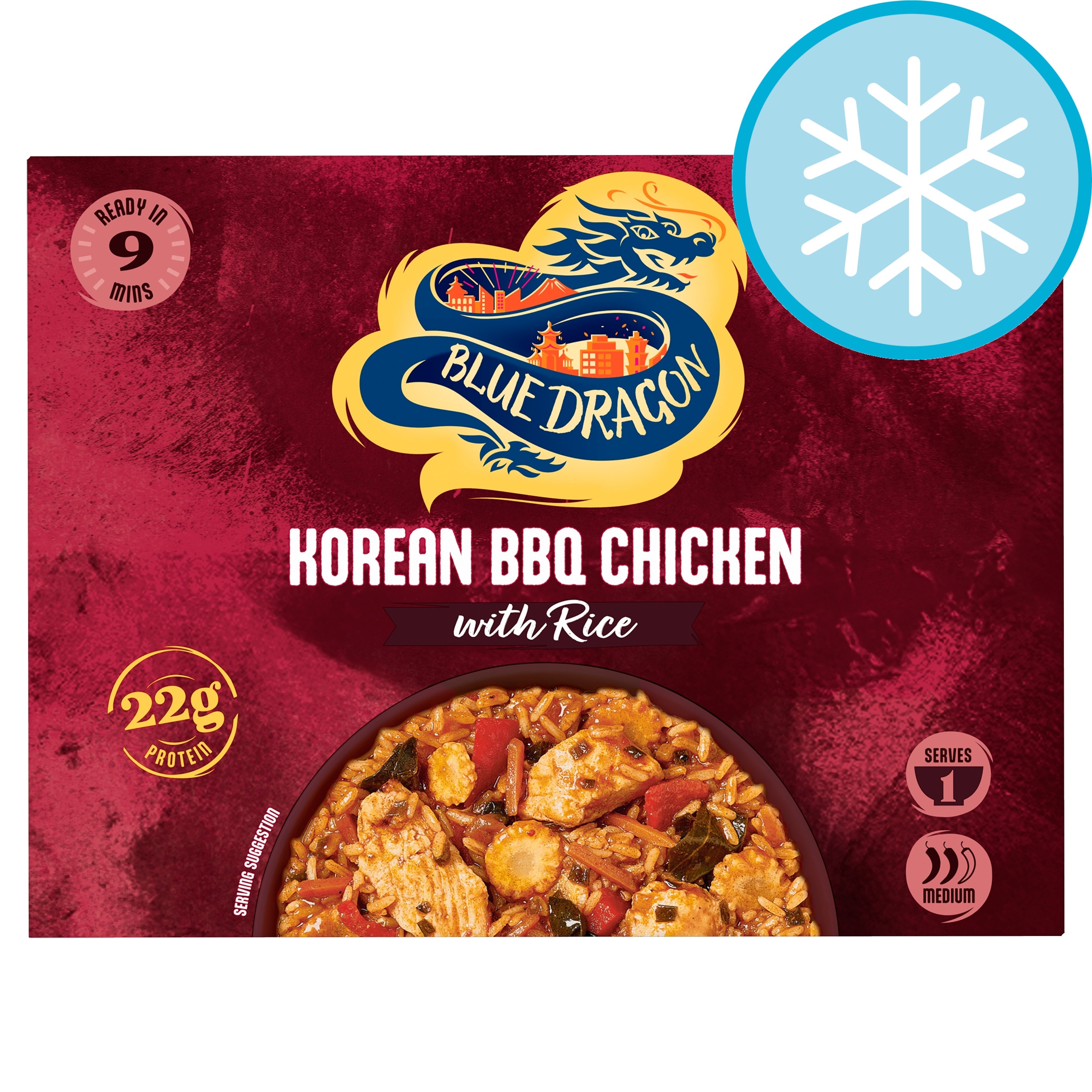 Blue Dragon Korean BBQ Chicken and Rice Ready Meal 400g