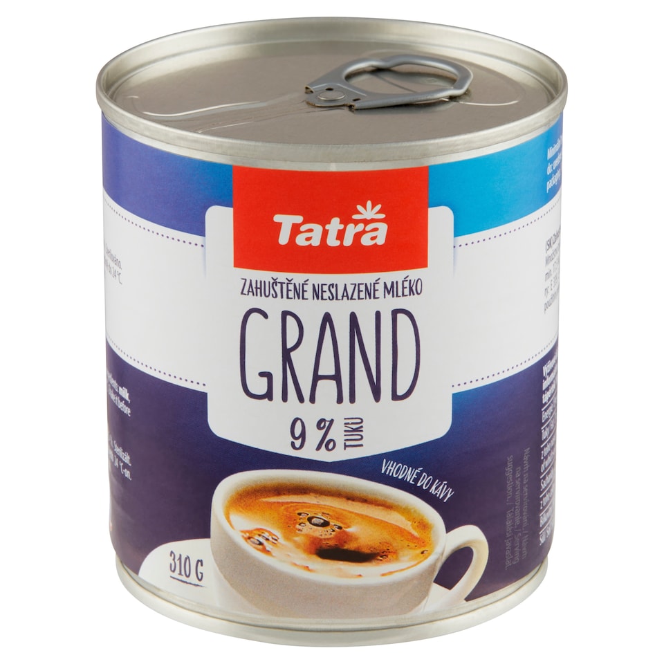 Obrázek 1 pro produkt Tatra Grand zahuštěné neslazené mléko 310g