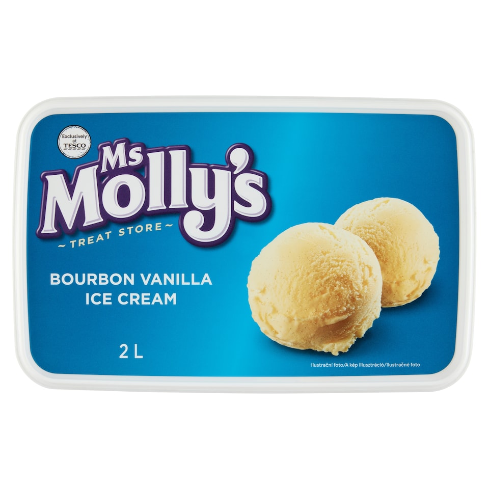 Ms Molly's Bourbon Vanilla Ice Cream 2 L