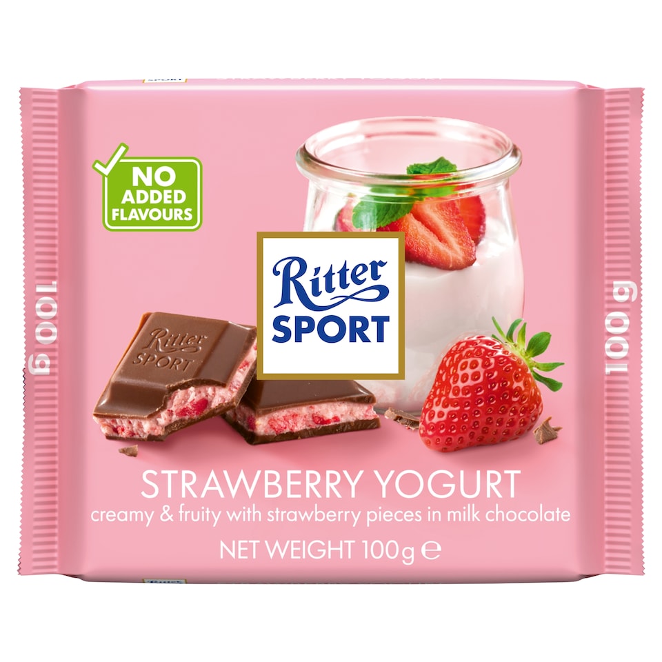 Ritter Sport Čokoláda jahoda a jogurt 100g