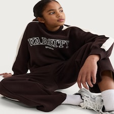 F&F Active Girls AFTERCLASS  2-Piece Slogan Sweatshirt and Joggers Set in Brown