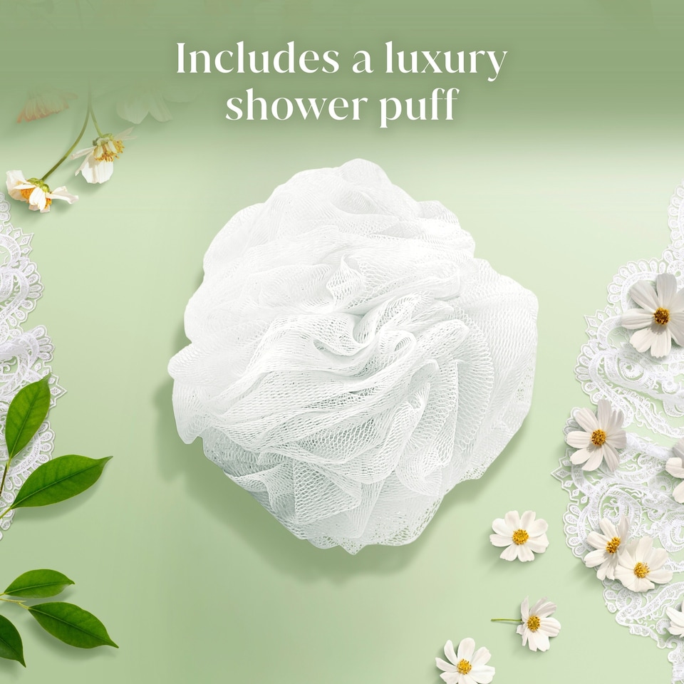 image 1 of Dove Bridgerton Limited Edition Body Wash & Luxury Shower Puff Gift Set