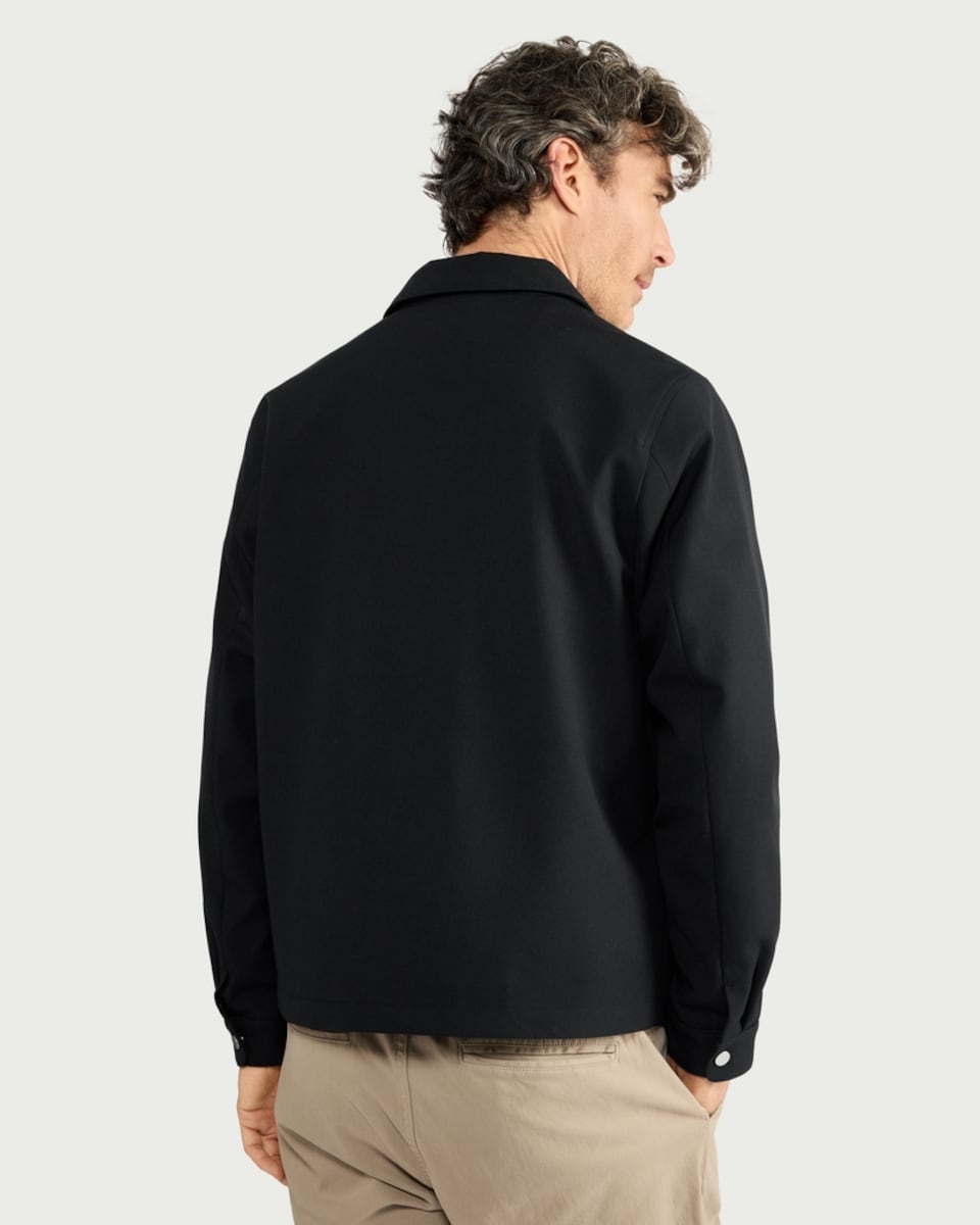 image 1 of F&F Zip Up Collared Jacket in Navy