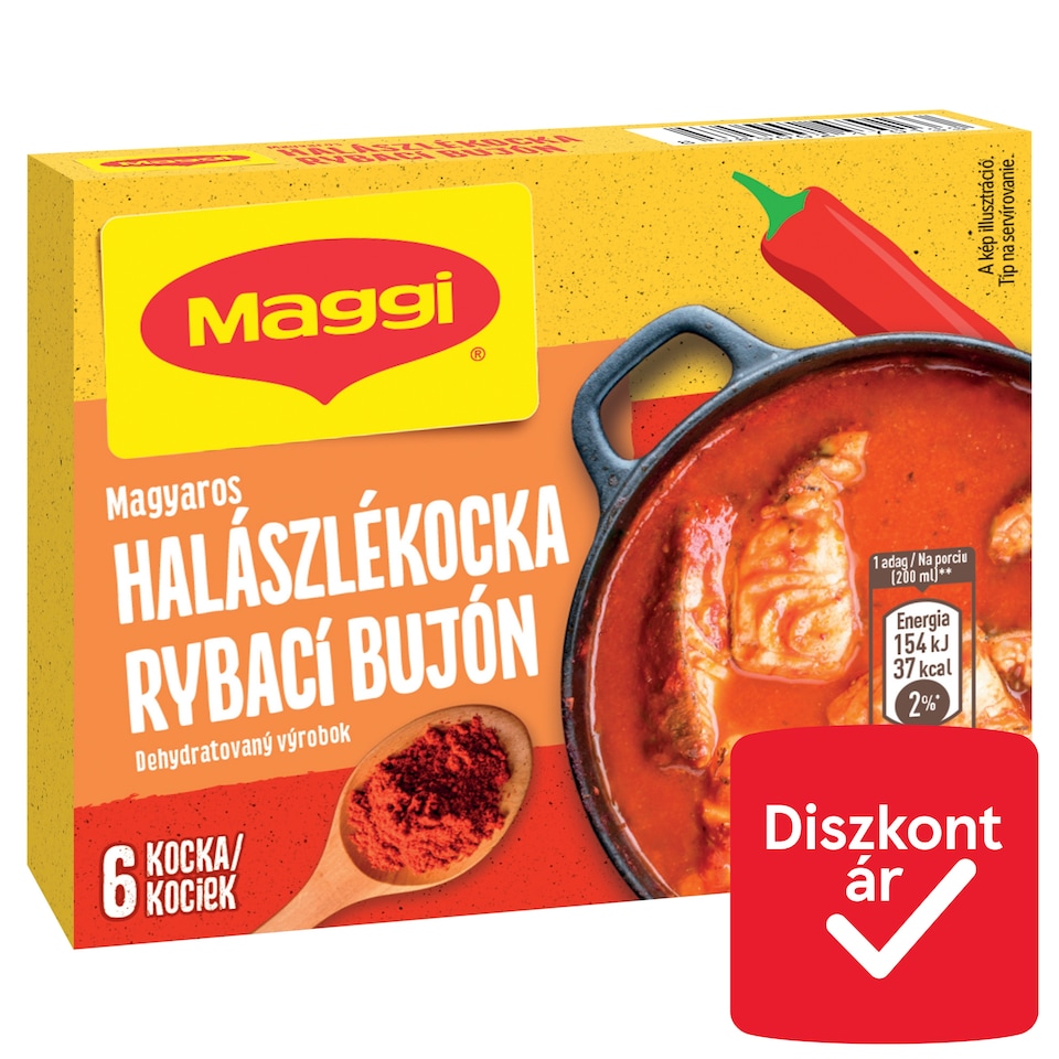 Maggi magyaros halászlékocka 6 x 10 g (60 g)