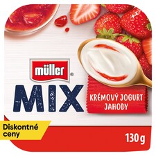 Müller Mix Creamy Jogurt Strawberry 130 g