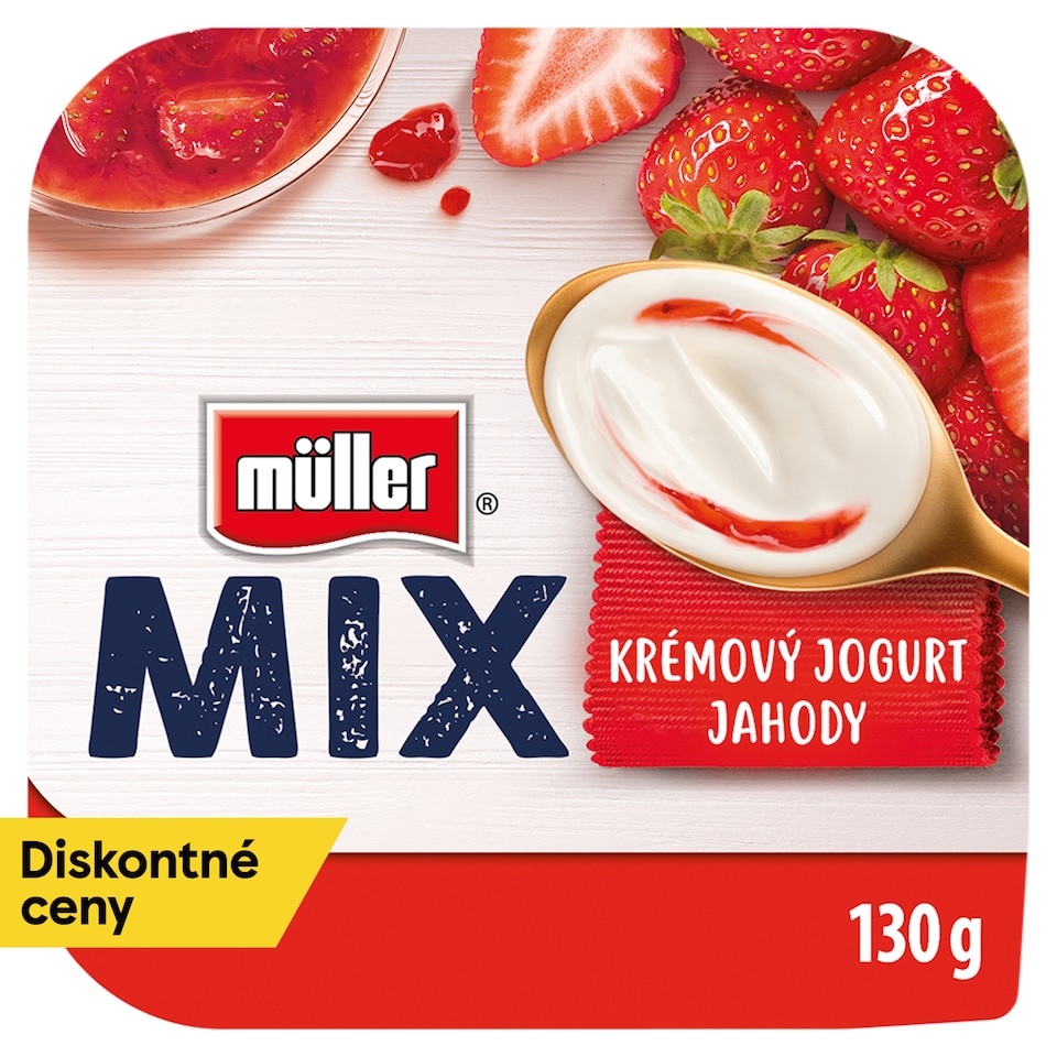 obrázok 1 z Müller Mix Creamy Jogurt Strawberry 130 g