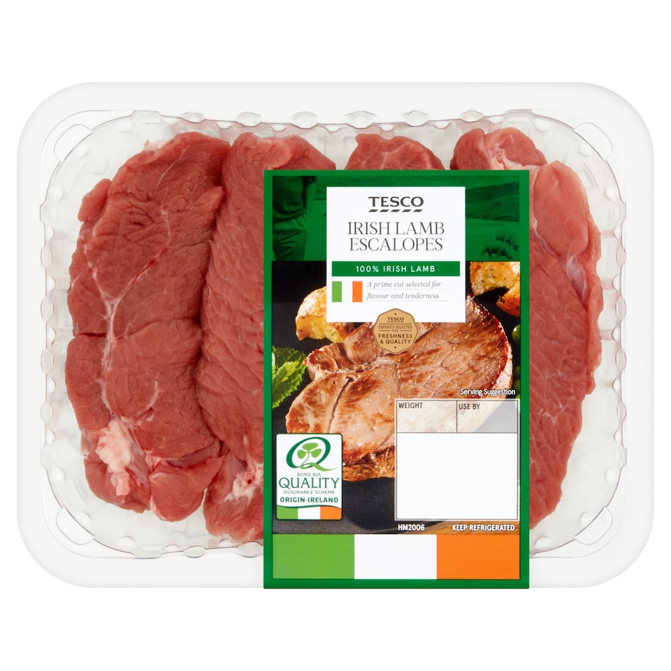Tesco Irish Lamb Escalopes 300G