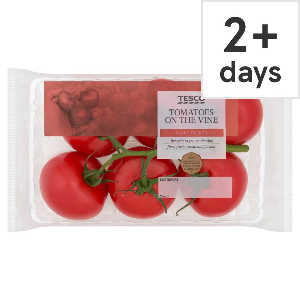 Tesco Tomatoes On The Vine 500G (C)