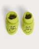 image 1 of The Grinch Fleece Booties in Green