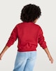 image 2 of F&F Girls Cotton Rich Amour Cherry Print Sweatshirt in Red