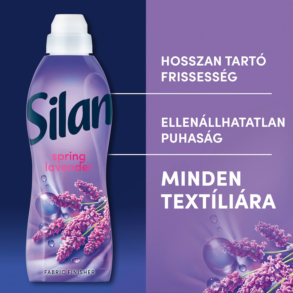 Silan Spring Lavender textilöblítő koncentrátum 64 mosás 1408 ml  1. kép