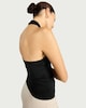 image 3 of F&F Polyamide Halter Neck Vest in Black