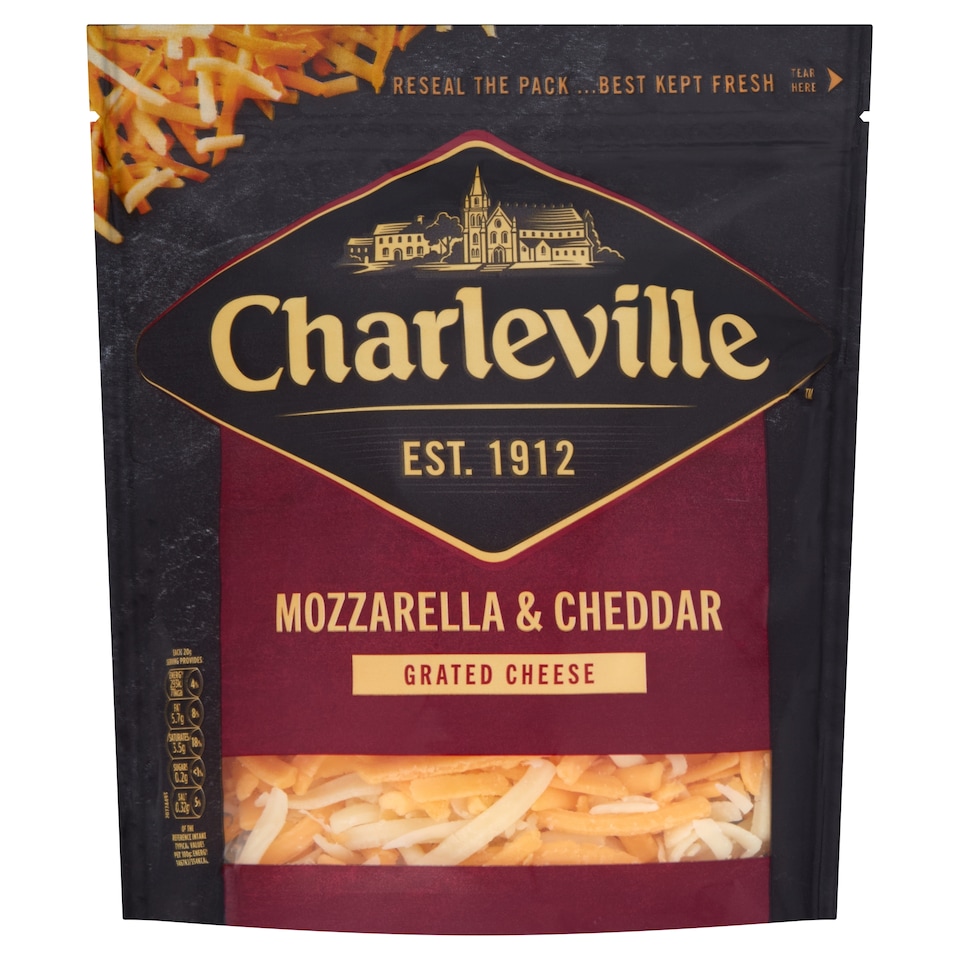 Charleville Mozzarella And Cheddar Grated 180G