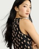 image 2 of F&F Shirred Floral Midi Dress in Multi Black