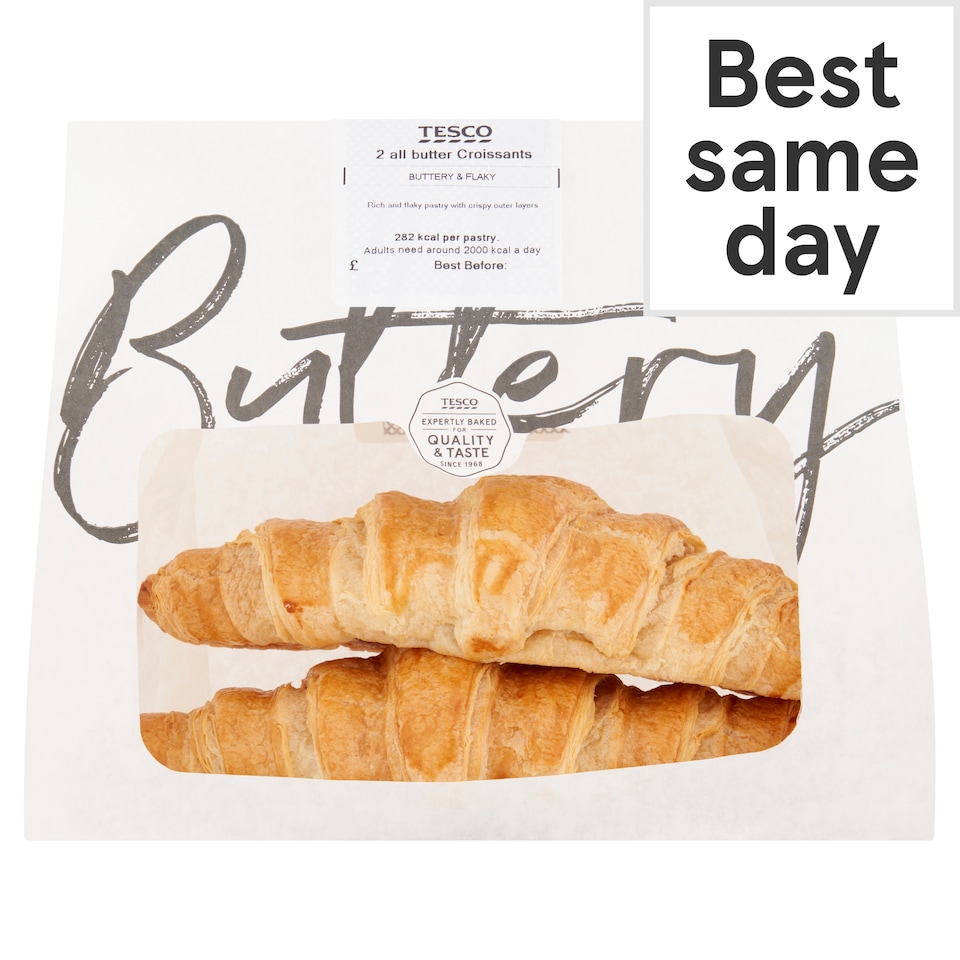 Tesco All Butter Croissant 2 Pack