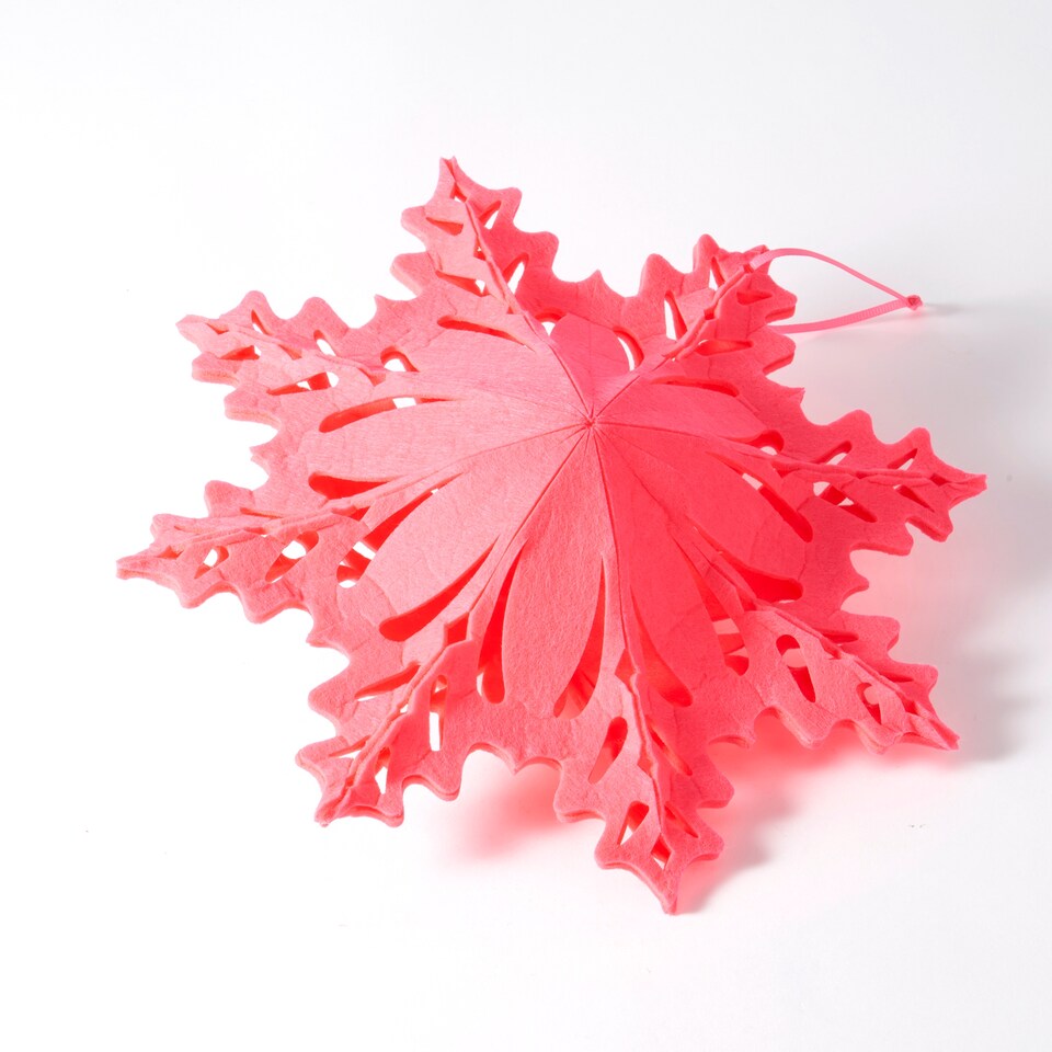 image 1 of Paperchase Neon Christmas Snowflake Decoration